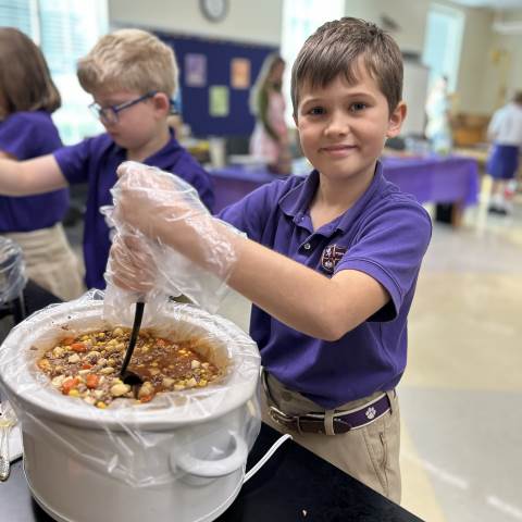 Private Elementary School | Georgia Private Schools | 3rd-Graders Prepare for Friendship Feast