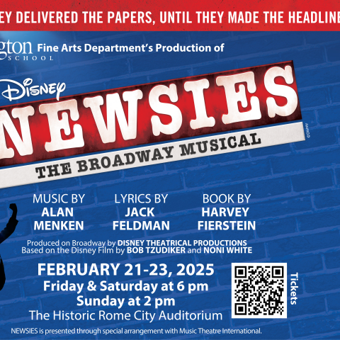 Darlington School Athletics: Private Boarding School, GADarlington to present “Newsies” in downtown Rome Feb. 21-23