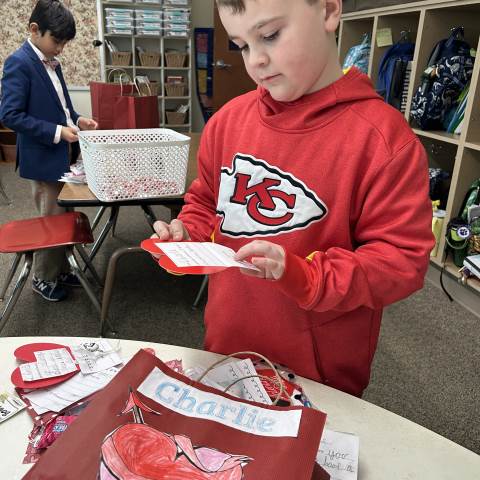 Georgia Private School | Elementary School Near Me | 3rd-Graders Share Appreciation Hearts