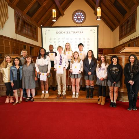 Private Boarding Schools in Georgia | Spanish Honor Society Inductions
