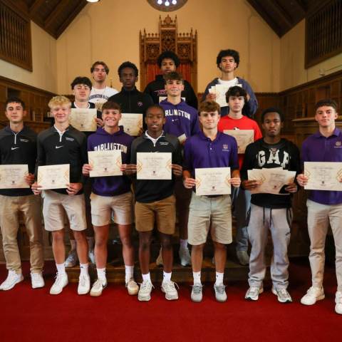 Private Boarding Schools in Georgia | Student-athletes recognized at Academy Assembly