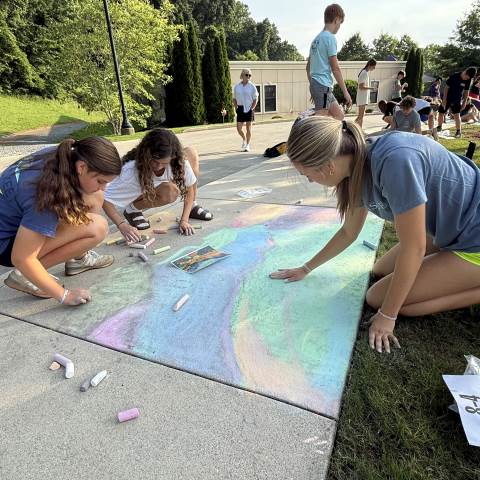 Private Day School | Private Boarding Schools in Georgia | Grades 6-8 Chalk Competition