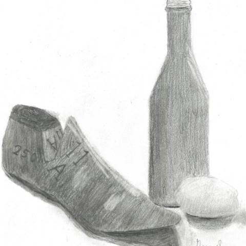 Private Boarding High School | Georgia Boarding Schools | Observational Still LIfe Drawings:  Art 1