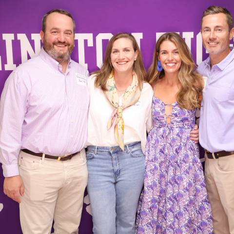 Private Boarding Schools in Georgia | Purple Tie Tiger Tailgate Photo Booth