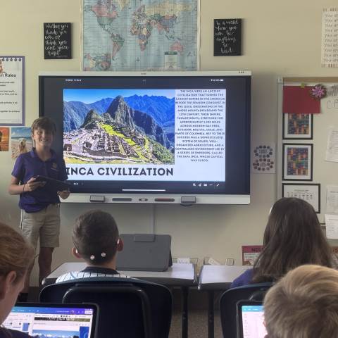 Private Boarding Schools in Georgia | 5th Grade Maya, Inca & Aztec Presentations