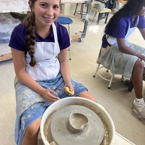 Private Day School | Private Boarding Schools in Georgia | Visual Arts ASA Students Learn the Pottery Wheel