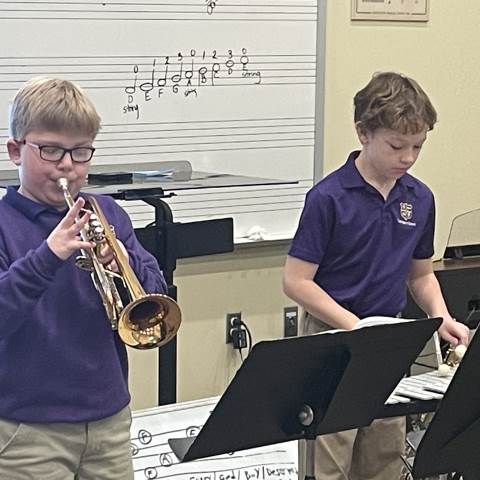4th Grade Band Performs Duets