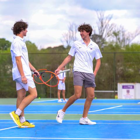 Varsity Tennis vs. Temple on Senior Night